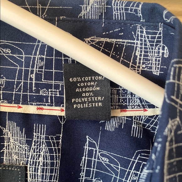 Arrow Blue Casual Button Down Shirt - Picture 7 of 8